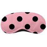Polka Dots - Black on Pink Sleeping Mask