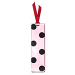 Polka Dots - Black on Pink Small Book Mark