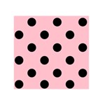 Polka Dots - Black on Pink Greeting Card 5  x 7 