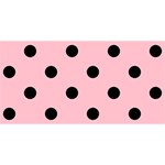 Polka Dots - Black on Pink YOU ARE INVITED 3D Greeting Card (8x4)