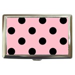 Polka Dots - Black on Pink Cigarette Money Case