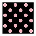 Polka Dots - Pink on Black Medium Glasses Cloth