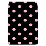 Polka Dots - Pink on Black Removable Flap Cover (S)
