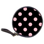 Polka Dots - Pink on Black Classic 20-CD Wallet