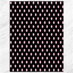 Polka Dots - Pink on Black Canvas 36  x 48 