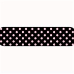 Polka Dots - Pink on Black Medium Bar Mat
