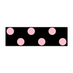 Polka Dots - Pink on Black Sticker (Bumper)