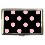 Polka Dots - Pink on Black Cigarette Money Case