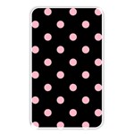 Polka Dots - Cherry Blossom Pink on Black Memory Card Reader (Rectangular)