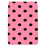 Polka Dots - Black on Flamingo Pink Removable Flap Cover (S)