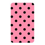 Polka Dots - Black on Flamingo Pink Memory Card Reader (Rectangular)