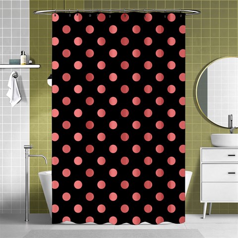 Polka Dots Curtain(48  X 72 ) - 42.18 x64.8  Curtain(48  X 72 )