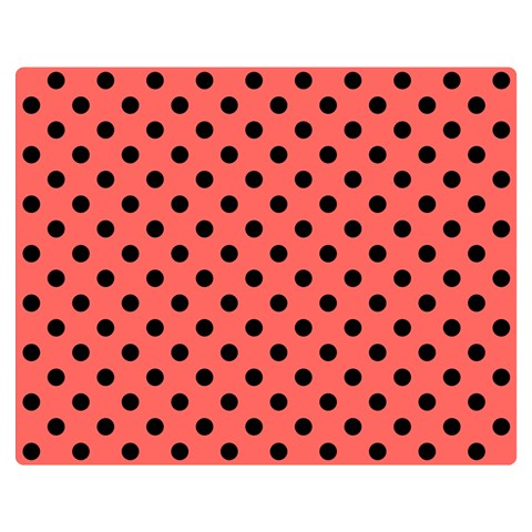 Polka Dots 60 x50  Blanket Front
