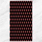 Polka Dots - Pastel Red on Black Canvas 40  x 72 
