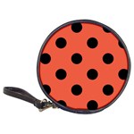 Polka Dots - Black on Tomato Red Classic 20-CD Wallet