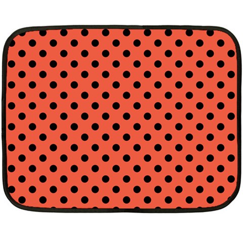 Polka Dots 35 x27  Blanket Back