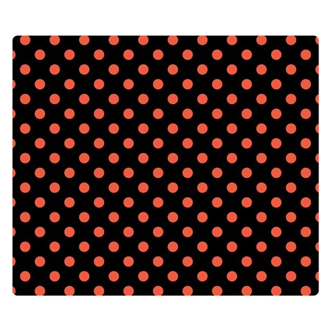 Polka Dots 50 x40  Blanket Back