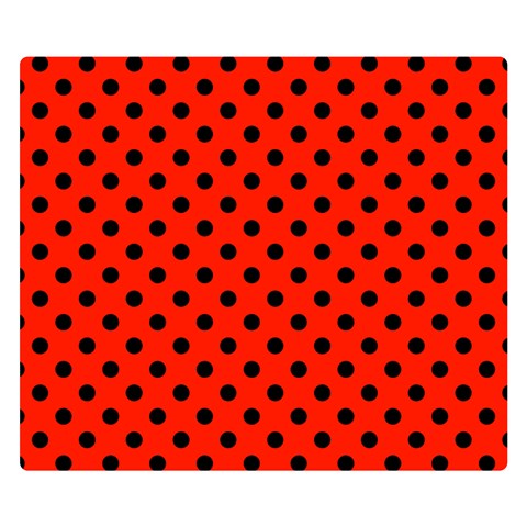 Polka Dots 50 x40  Blanket Back