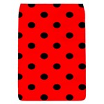 Polka Dots - Black on Red Removable Flap Cover (S)