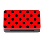 Polka Dots - Black on Red Memory Card Reader with CF