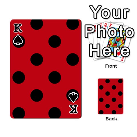 King Polka Dots Front - SpadeK