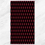 Polka Dots - Cardinal Red on Black Canvas 40  x 72 