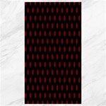 Polka Dots - Maroon Red on Black Canvas 40  x 72 