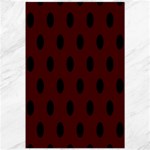 Polka Dots - Black on Bulgarian Rose Red Canvas 20  x 30 