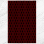 Polka Dots - Black on Bulgarian Rose Red Canvas 24  x 36 