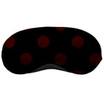 Polka Dots - Bulgarian Rose Red on Black Sleeping Mask