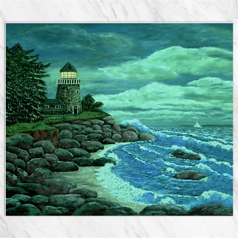Jerry s Lighthouse by Ave Hurley 8.15 x9.66  Canvas - 1
