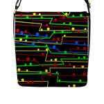 Stay in line Flap Messenger Bag (L) 