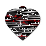 Stay in line Dog Tag Heart (One Side)