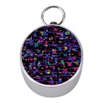 Purple galaxy Mini Silver Compasses