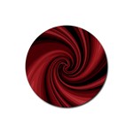 Elegant red twist Rubber Coaster (Round) 