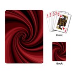 Elegant red twist Playing Card