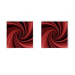 Elegant red twist Cufflinks (Square)