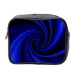 Blue decorative twist Mini Toiletries Bag 2-Side