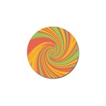 Green and orange twist Golf Ball Marker (4 pack)