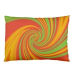 Green and orange twist Pillow Case