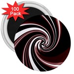 Decorative twist 3  Magnets (100 pack)
