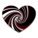 Decorative twist Heart Mousepads