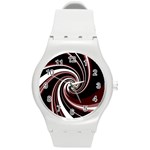 Decorative twist Round Plastic Sport Watch (M)
