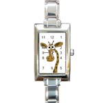 Giraffe  Rectangle Italian Charm Watch