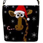 Christmas giraffe Flap Messenger Bag (S)