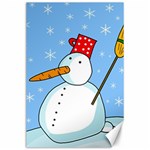 Snowman Canvas 24  x 36 