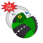 Hit the road 2.25  Buttons (100 pack) 