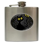 Black cat - Halloween Hip Flask (6 oz)