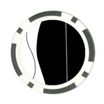 White and black 2 Poker Chip Card Guards (10 pack) 