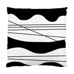 White and black waves Standard Cushion Case (One Side)